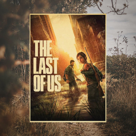 The Last of Us Part I Ellie & Joel Classic Retro Poster - 20X30cm Available at 2Fast2See.co