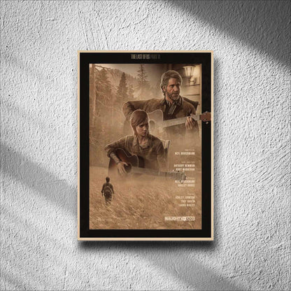 The Last of Us Unique Ellie and Joel Moment Aesthetic Vintage Poster