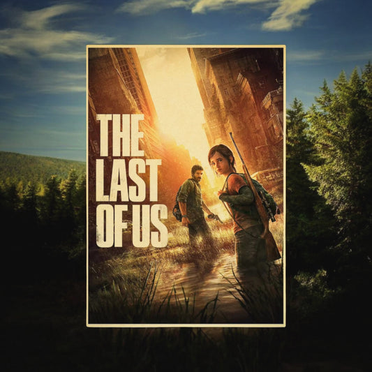 The Last of Us Part I Ellie &  Joel Classic Retro Poster