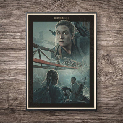 The Last of Us Cinematic Abby x Lev Vintage Poster