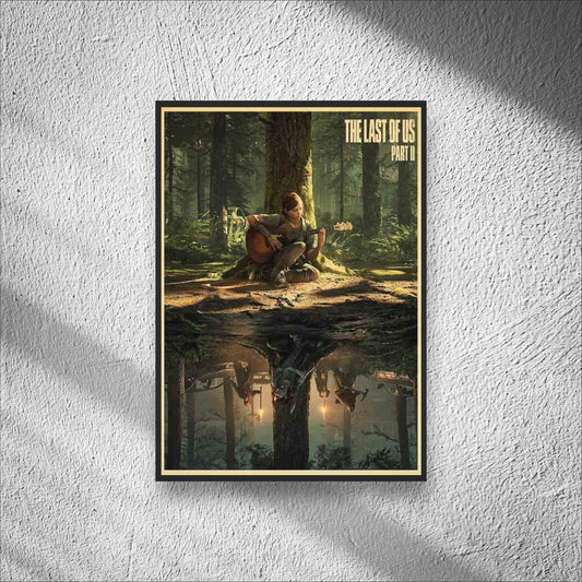 The Last of Us Cinematic Ellie Williams Part II Retro Poster