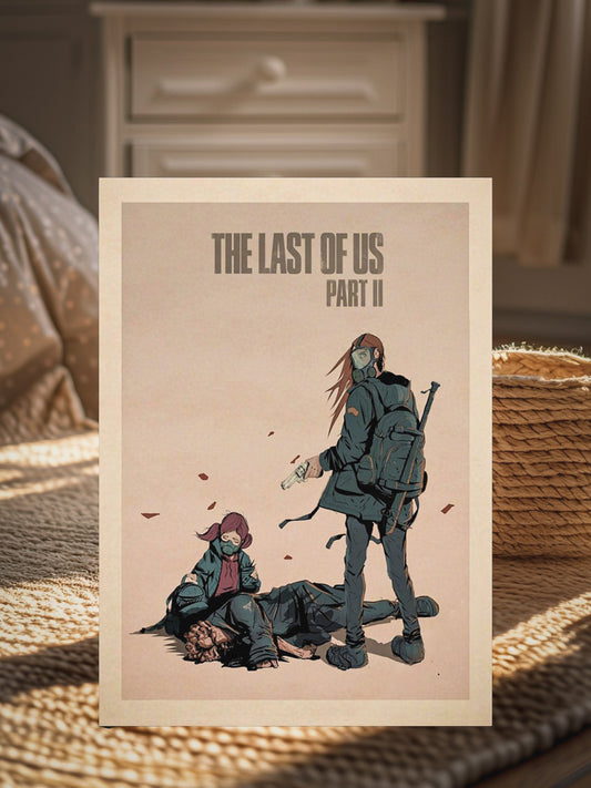 The Last of Us Cartoon Vintage Poster