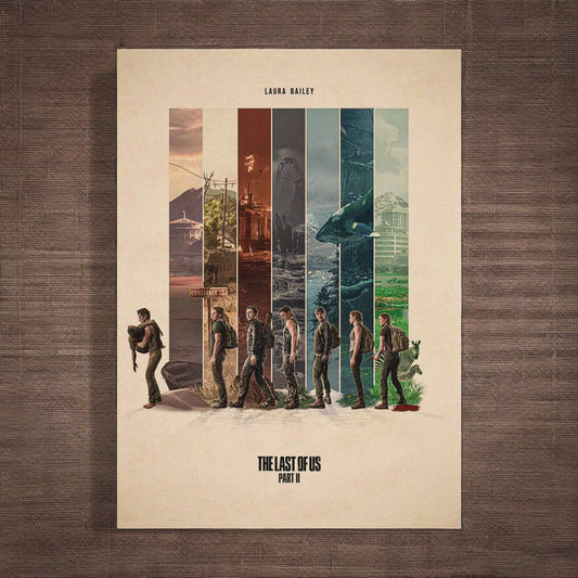 The Last of Us Abby's Story Transition Vintage Poster