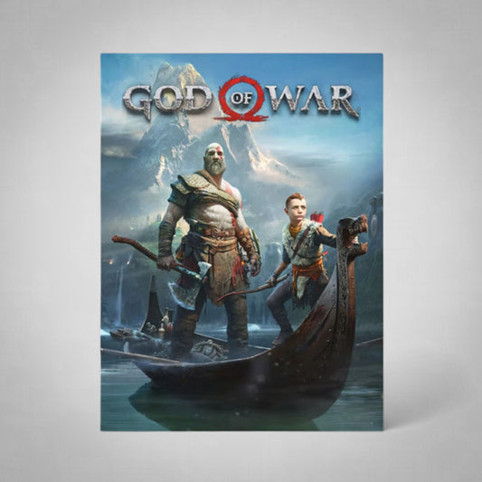 God of War Kratos and Atreus Poster Classic Video Game Poster