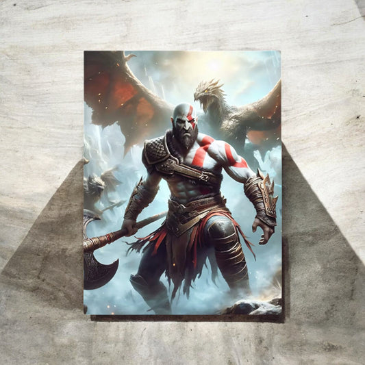 God of War Kratos Poster Classic Video Game Poster