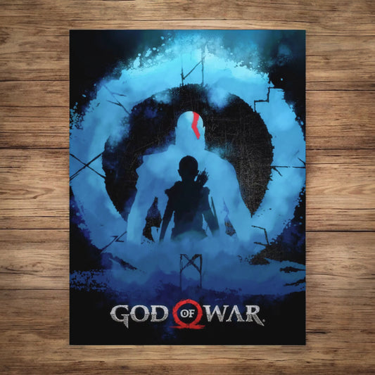 God of War 3 Artistic Kratos & Atreus Poster