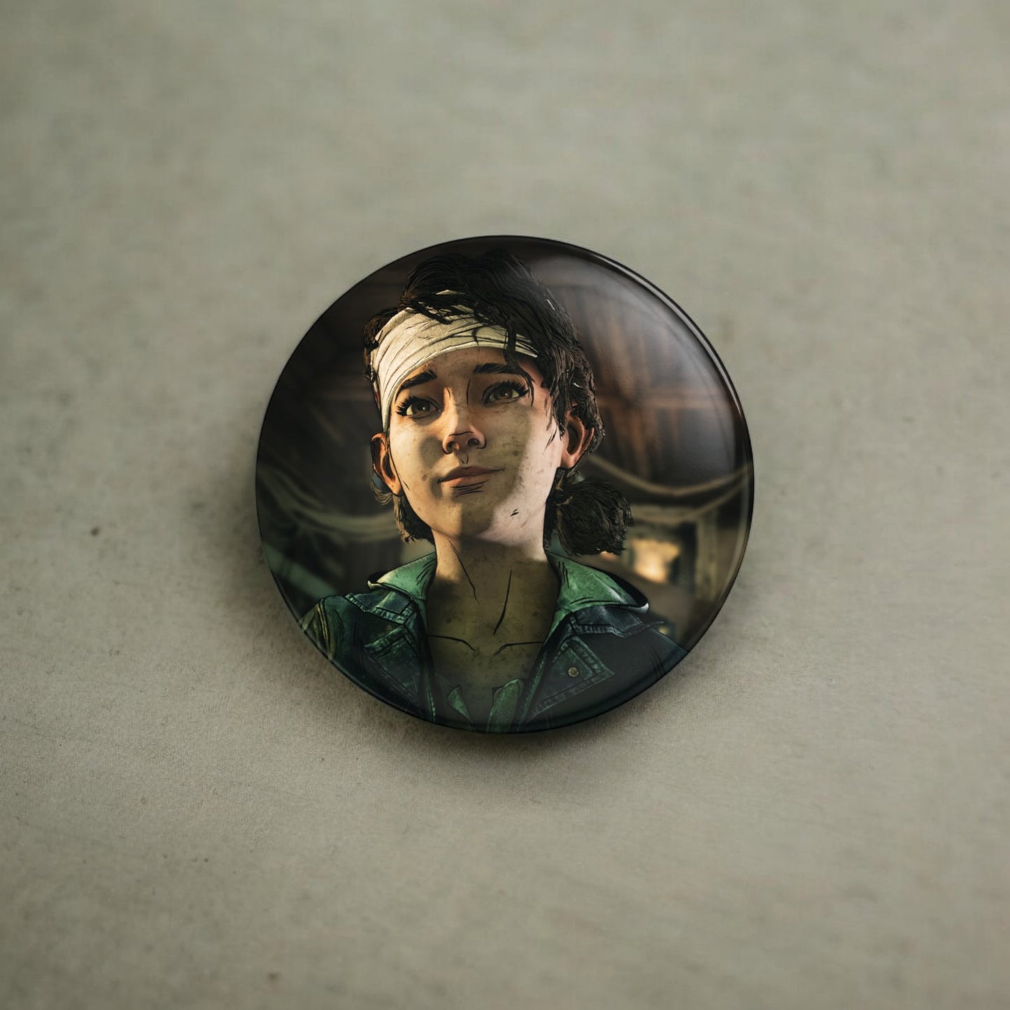 Telltale The Walking Dead Clementine Handmade Round Badge