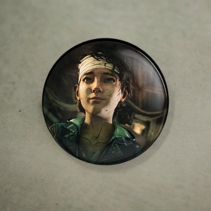 Telltale The Walking Dead Clementine Handmade Round Badge