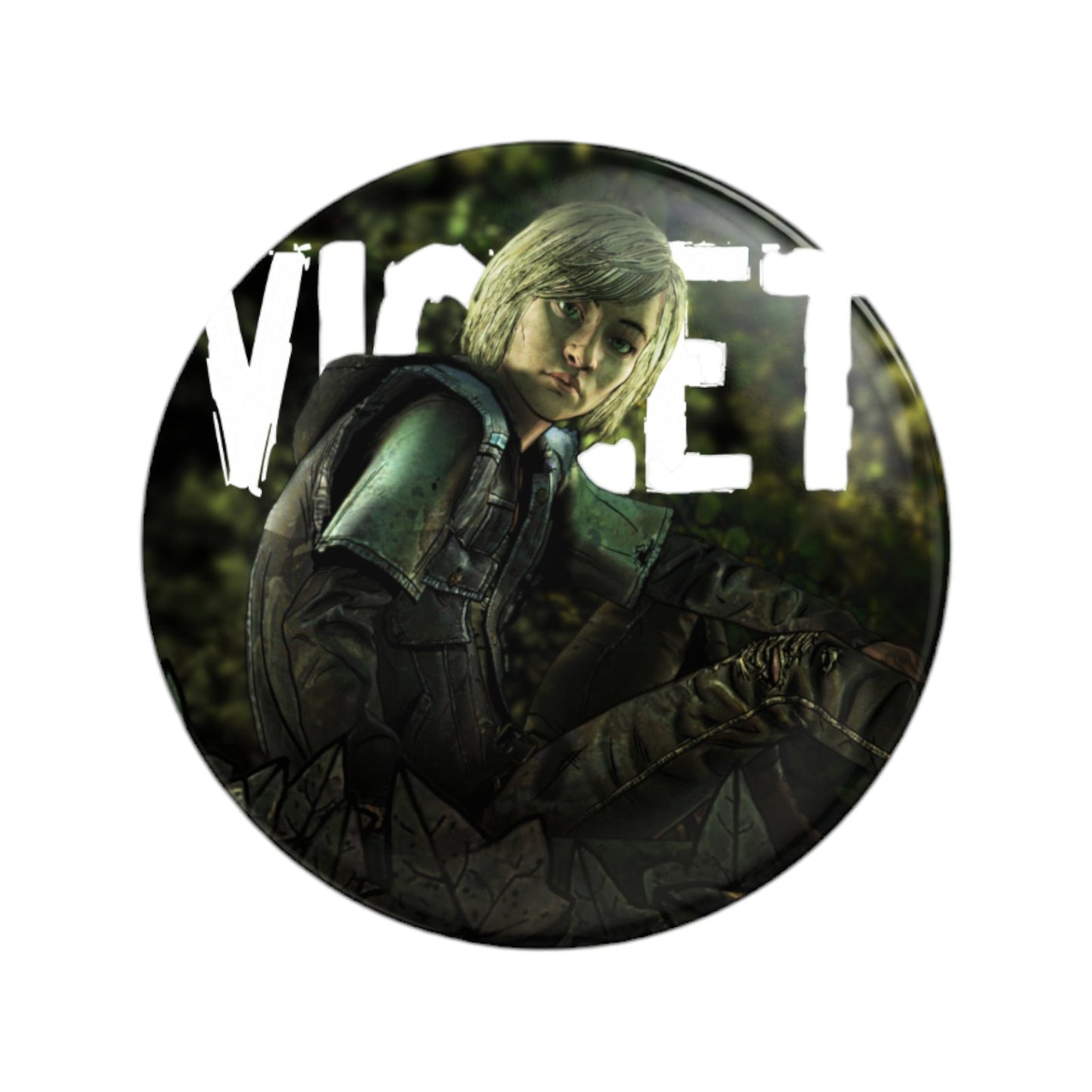 Telltale The Walking Dead Violet Handmade Round Badge