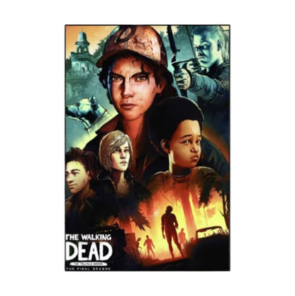 The Walking Dead The Telltale Series Vintage Retro Poster