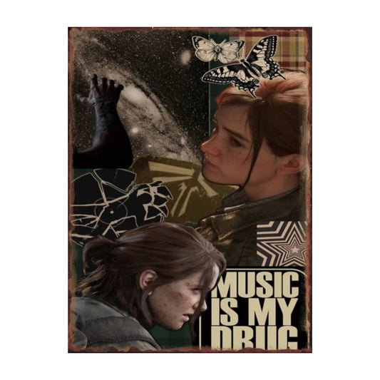 The Last of Us Ellie Williams Aesthetic Metal Sign