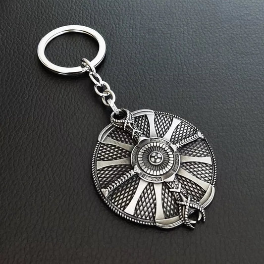 God of War Ragnarok - Kratos Silver Guardian Shield Keychain