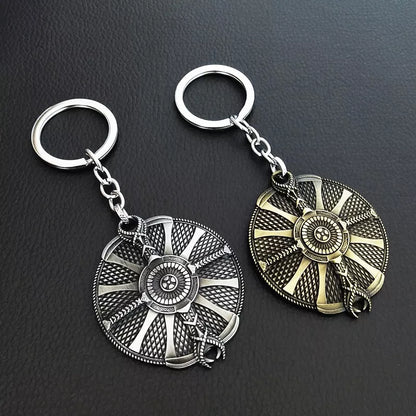 God of War Ragnarok - Kratos Silver Guardian Shield Keychain