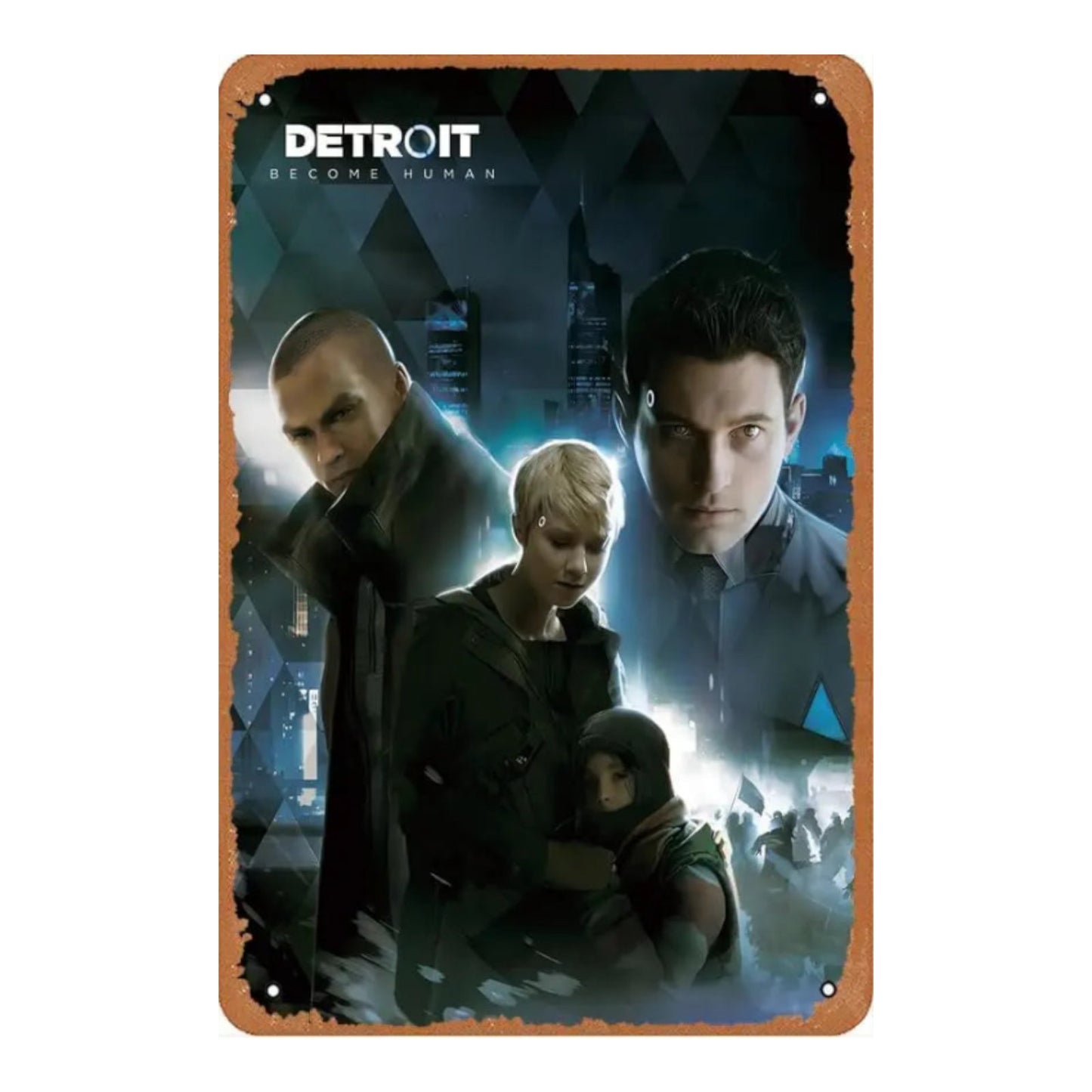 Detroit Become Human Metal Wall Tin Sign