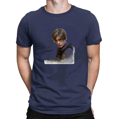 Resident Evil Leon Kennedy Tshirt 100% Cotton Short Sleeve Tee
