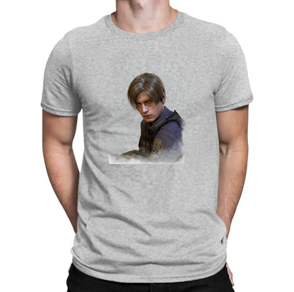 Resident Evil Leon Kennedy Tshirt 100% Cotton Short Sleeve Tee