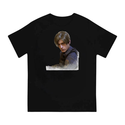 Resident Evil Leon Kennedy Tshirt 100% Cotton Short Sleeve Tee