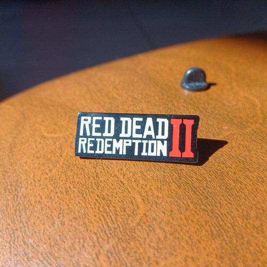 Red Dead Redemption 2 Video Game Badge Metallic Pin