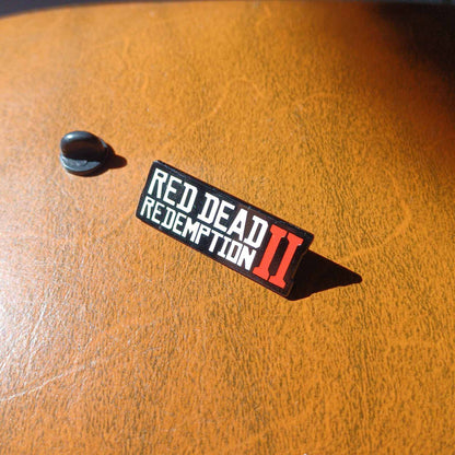 Red Dead Redemption 2 Video Game Badge Metallic Pin