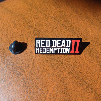 Red Dead Redemption 2 Video Game Badge Metallic Pin