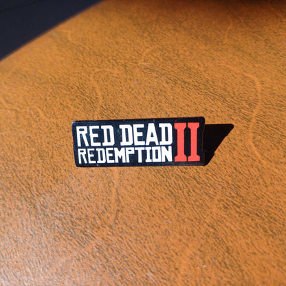 Red Dead Redemption 2 Video Game Badge Metallic Pin