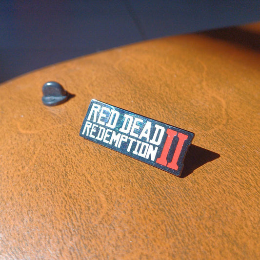 Red Dead Redemption 2 Video Game Badge Metallic Pin