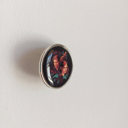 The Last of Us I'd Lose Myself Ellie and Joel Metallic Pin