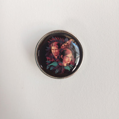 The Last of Us I'd Lose Myself Ellie and Joel Metallic Pin
