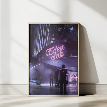 Detroit Become Human Connor Eden Club Poster Wall Decoration