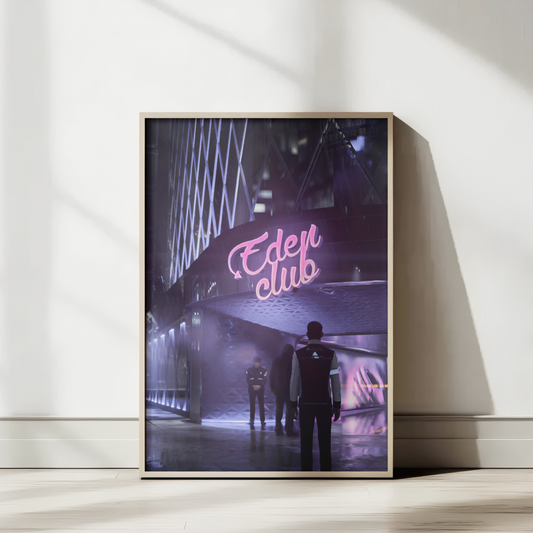 Detroit Become Human Connor Eden Club Poster Wall Decoration
