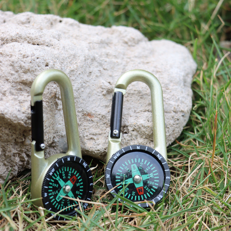 Outdoor Survival Lightweight Compass and Carabiner - Available at 2Fast2See.co