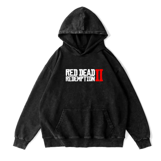 Red Dead Redemption Vintage Premium Thick Washed Hoodie