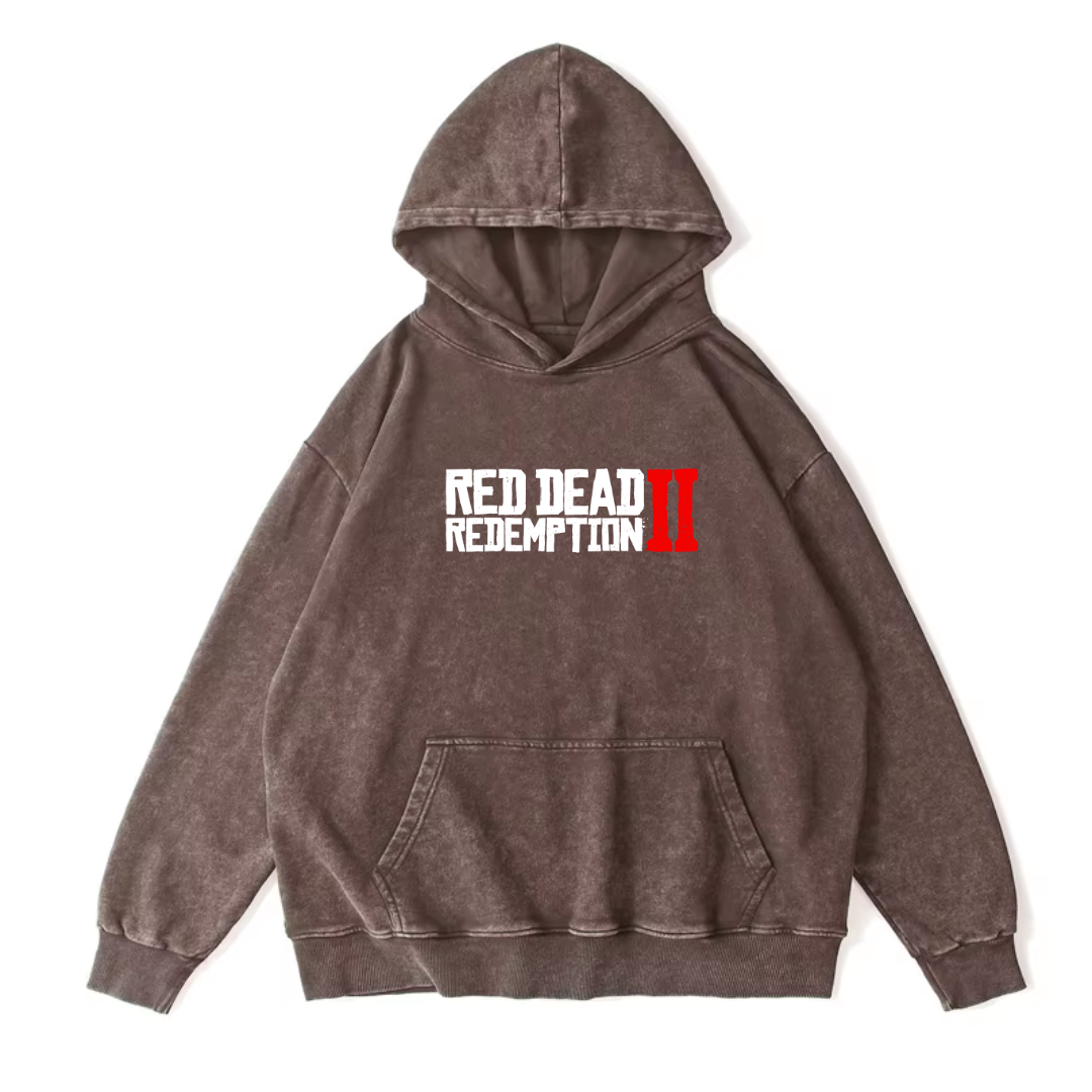 Red Dead Redemption Vintage Premium Thick Washed Hoodie