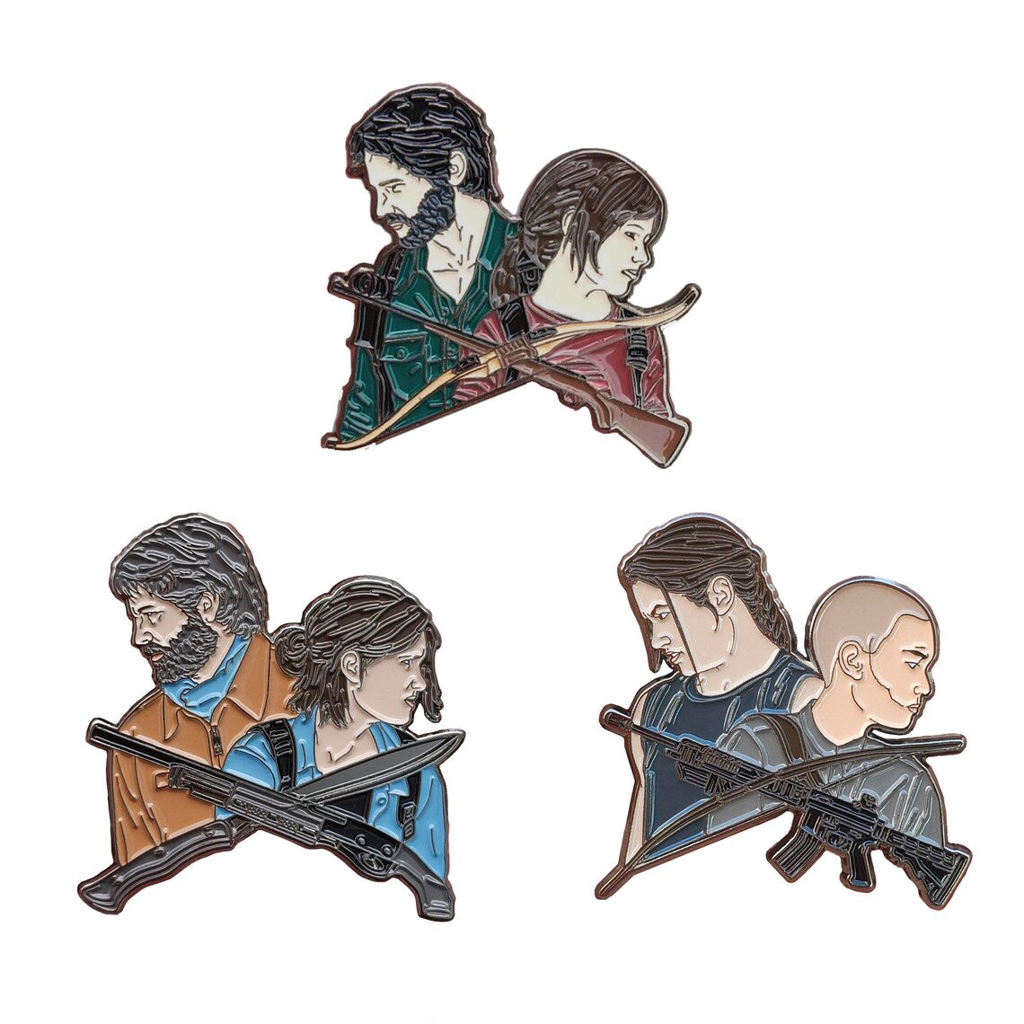 The Last of Us Set of 3 Limited Edition Enamel Pins - Available at 2Fast2See.co