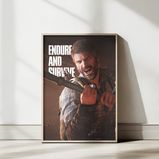 The Last of Us Joel Miller Endure & Survive Poster Wall Decoration