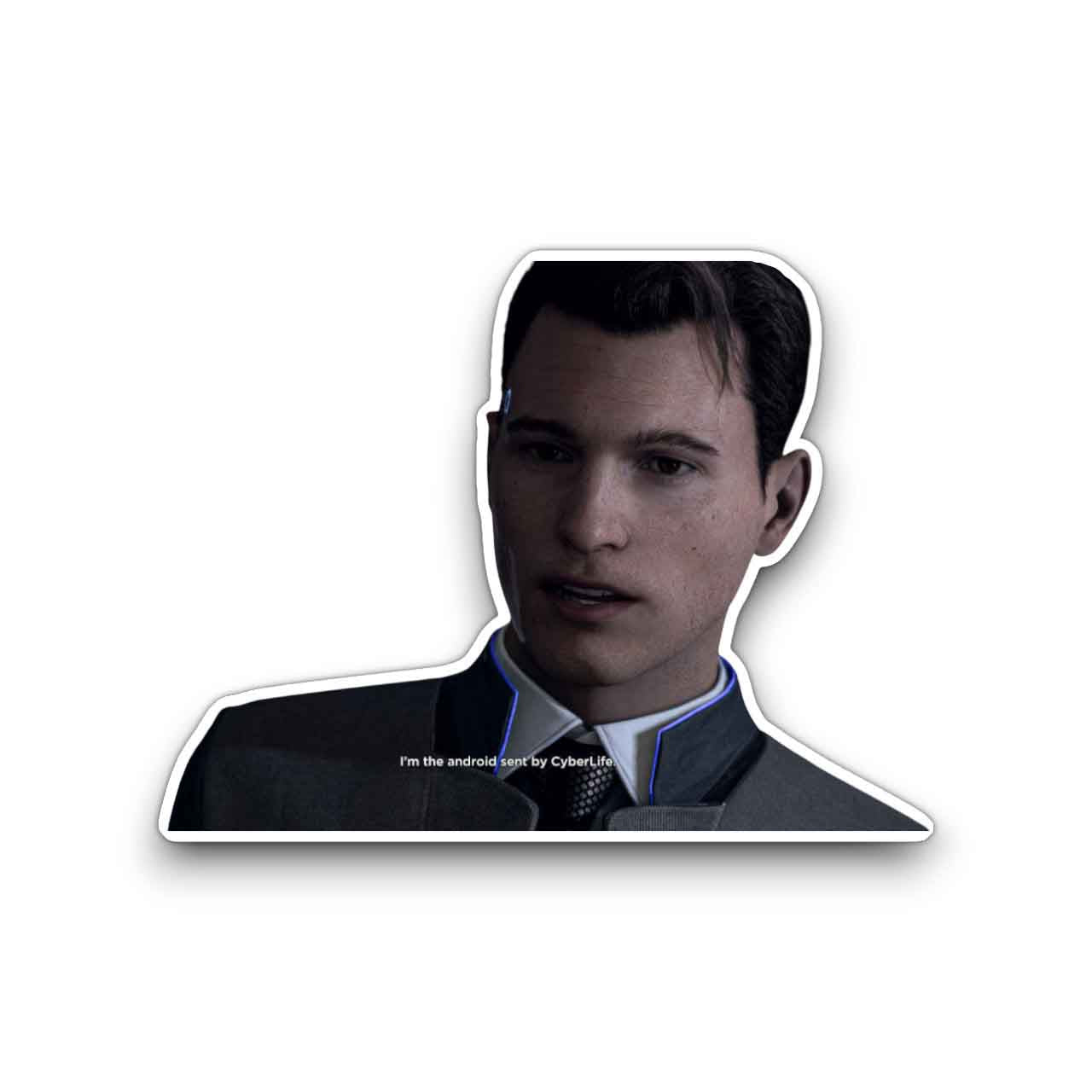 Detroit Become Human Connor Sent by CyberLife Stickers Set