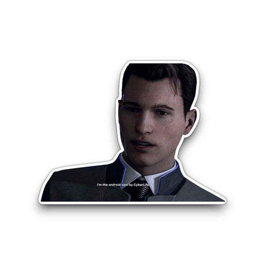Detroit Become Human Connor Sent by CyberLife Stickers Set