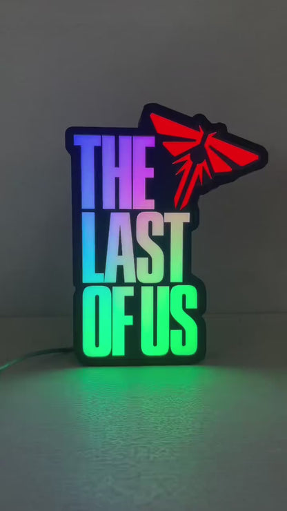 The Last of Us Premium RGB Nightlight Sign Desktop Light Custom Decor for Game Room,Bedroom,Man Cave