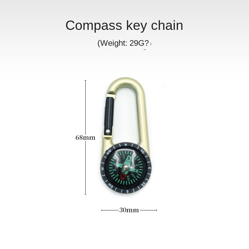 Outdoor Survival Lightweight Compass and Carabiner - Available at 2Fast2See.co