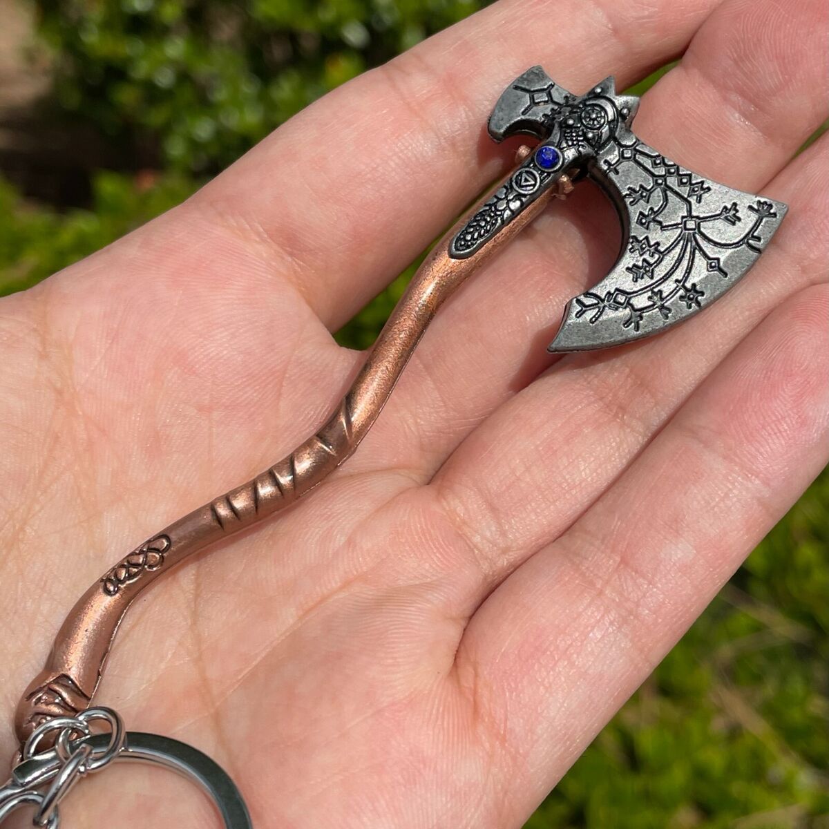 God of War Inspired Kratos Leviathan Axe Keychain