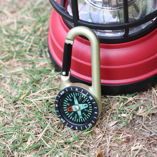 Outdoor Survival Lightweight Compass and Carabiner - Available at 2Fast2See.co