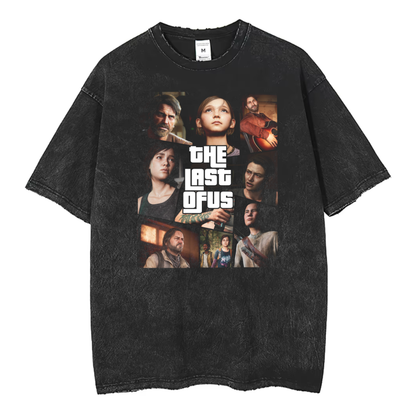 The Last of Us Aesthetic Premuim Vintage Washed Tshirt