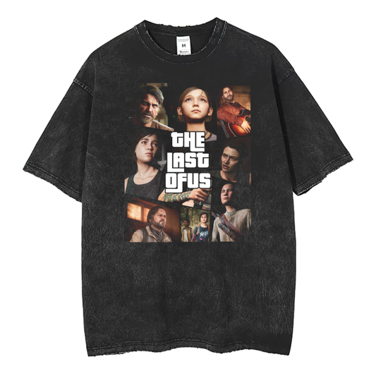 The Last of Us Aesthetic Premuim Vintage Washed Tshirt
