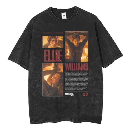 The Last of Us Ellie Williams Part I Vintage Washed Tshirt
