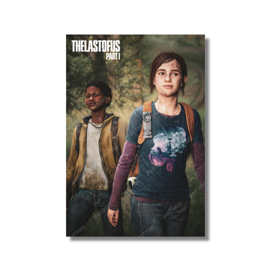 The Last of Us Ellie & Sam Icecream Track Poster Wall Decoration