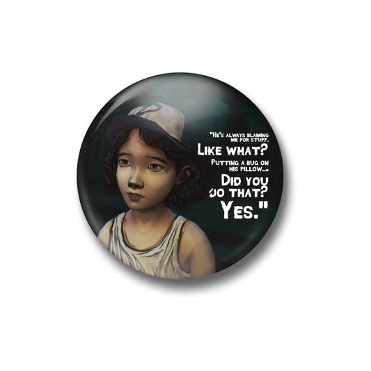 Telltale's The Walking Dead Little Clementine Brooch