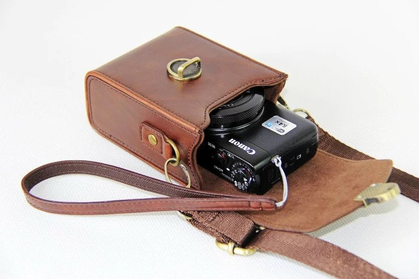 PU Leather Camera Case For Canon - Available at 2Fast2See.co