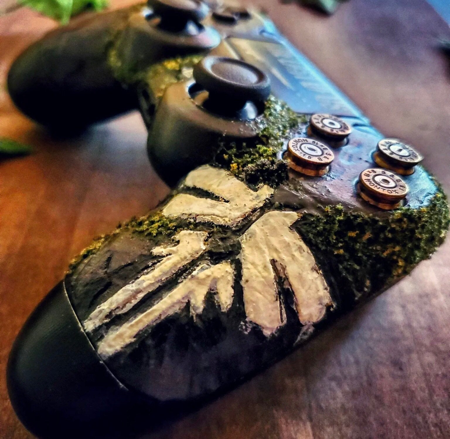 The Last of Us Custom Hand Carved PS4 Controller - Available at 2Fast2See.co