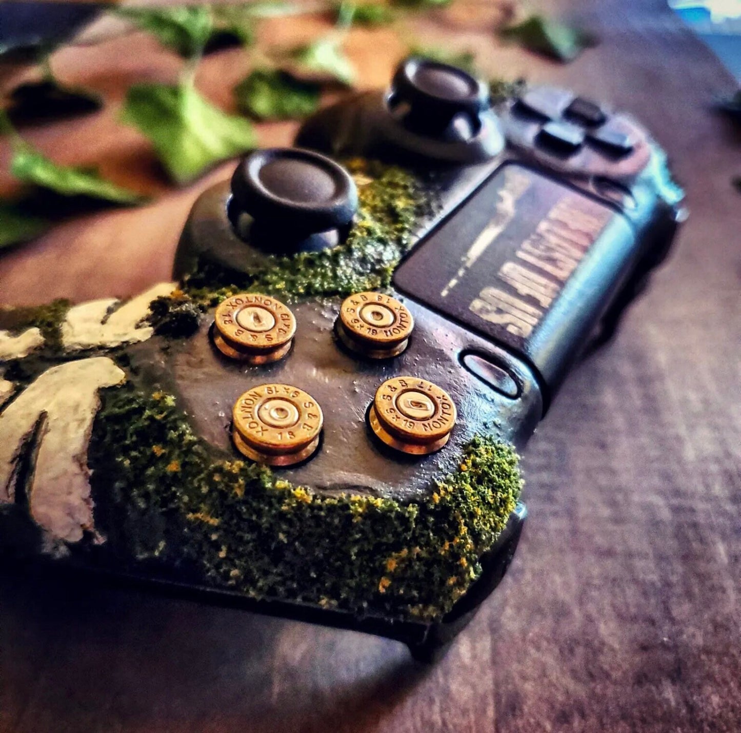 The Last of Us Custom Hand Carved PS4 Controller - Available at 2Fast2See.co