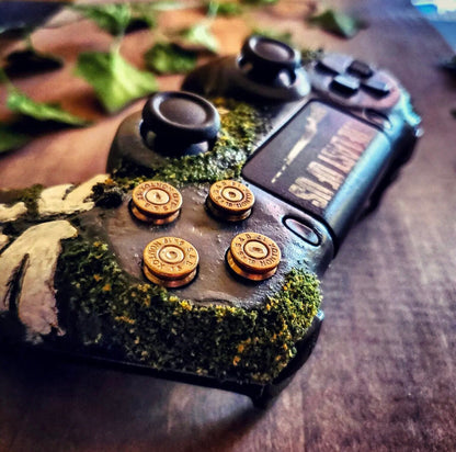 The Last of Us Custom Hand Carved PS4 Controller - Available at 2Fast2See.co